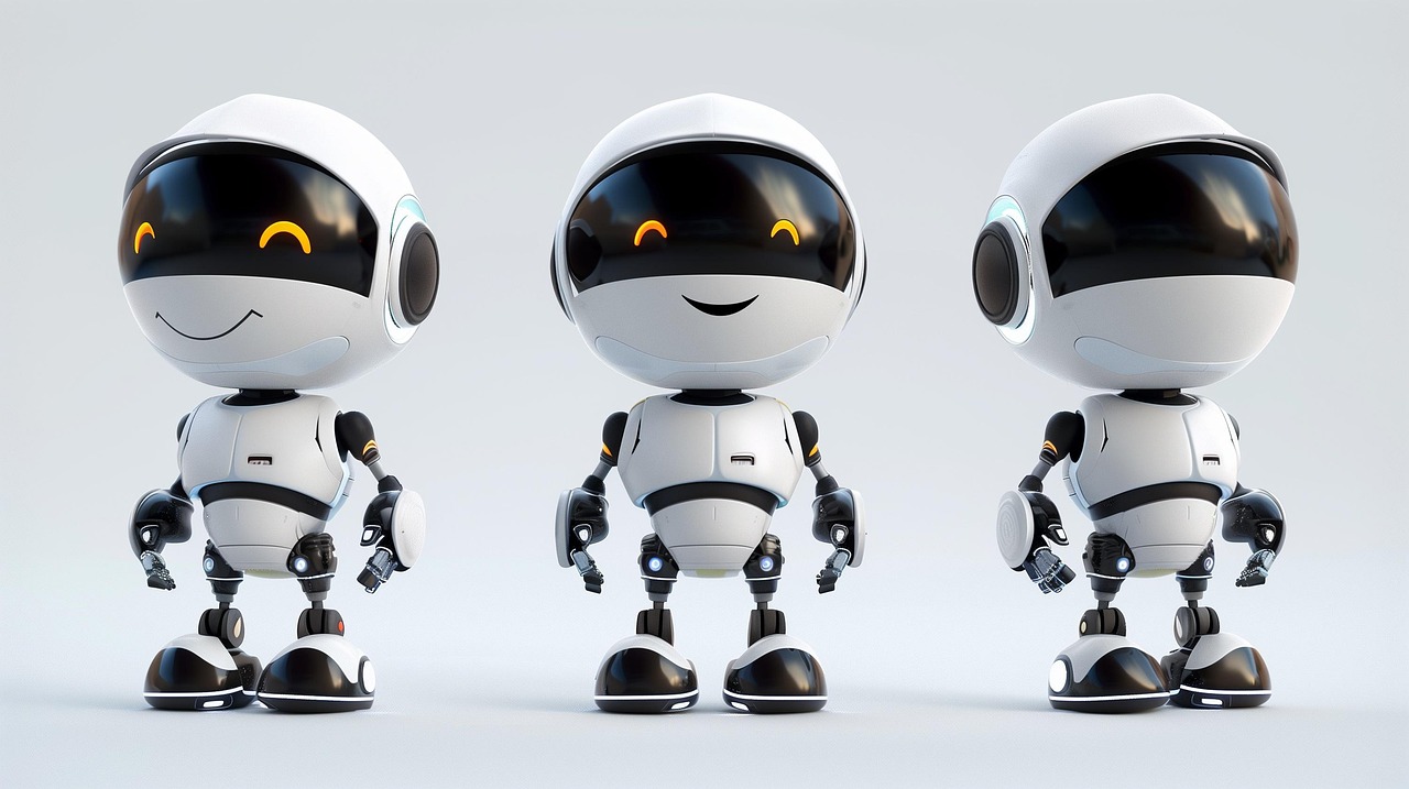 A friendly, futuristic robot character representing the AI chatbot 'Korey'.
